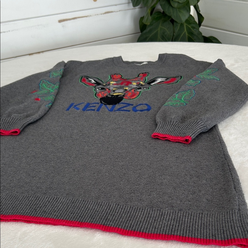 Kenzo Kids Knitted Giraffe Jungle Junior Girl Collection Sweater Dress. Sz 10 - Picture 6 of 13